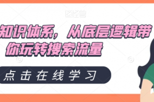 直通车知识体系，从底层逻辑带你玩转搜索流量